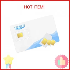 EIOTCLUB Prepaid 4G LTE SIM Card, No Contract Wireless, USA Compatible with Nati