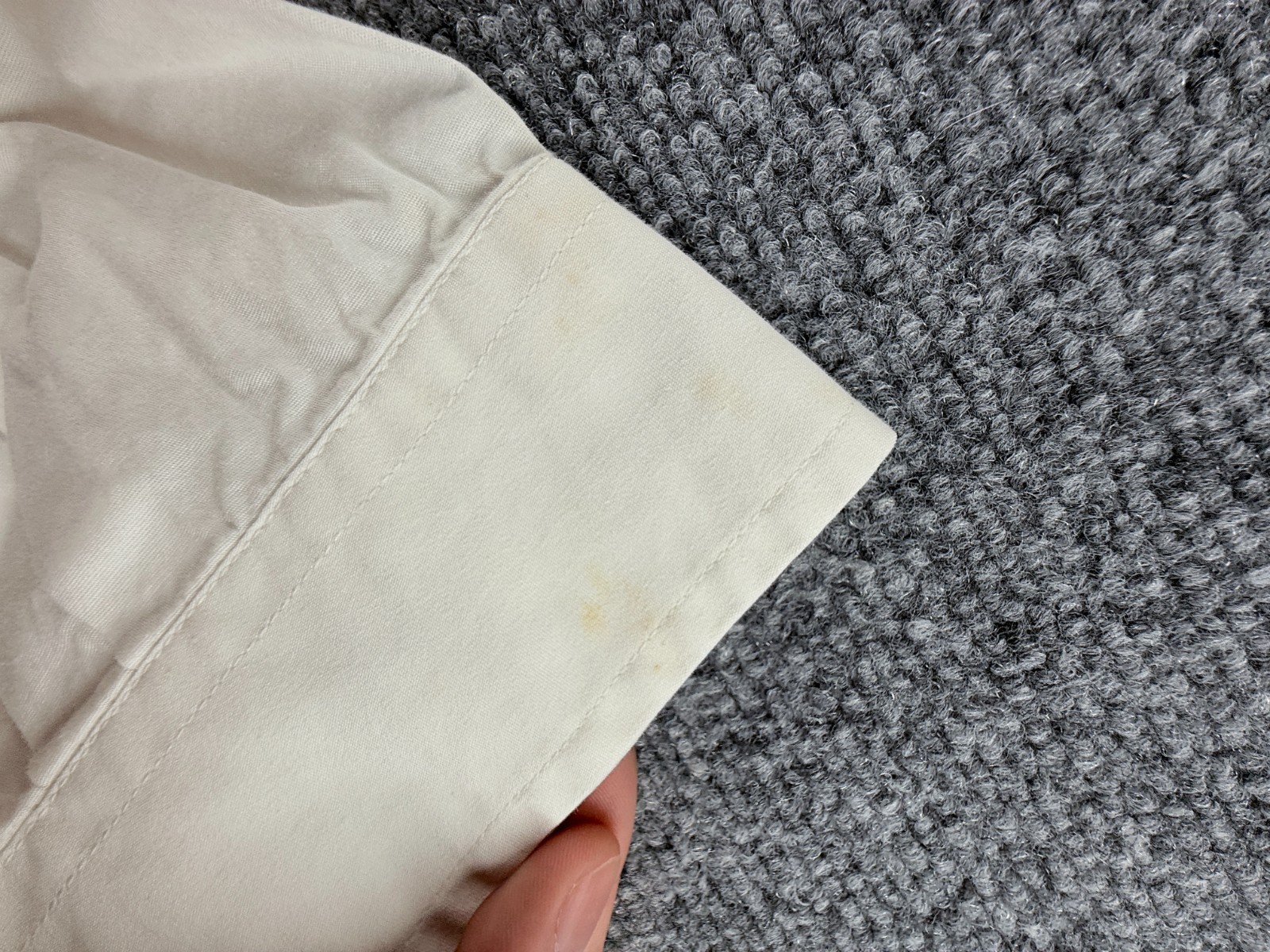 Cinch Cotton Button-Down Large White Solid Long S… - image 17