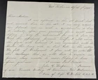 Civil War Letter from a Captured Confederate Soldier