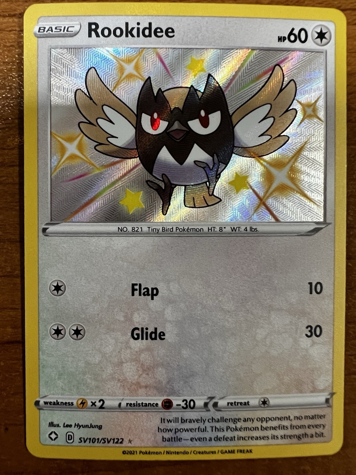 Rookidee SV101/SV122 Shining Fates: Shiny Vault Holo Pokemon TCG - NM