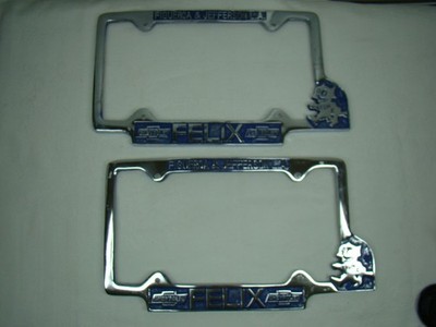 Felix license plate frames Chevrolet frames felix the cat frames chevy dealer