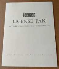 Vtg 1993 VAX VMS Digital DEC Equipment License PAK Key Certificates w/Folder Vb