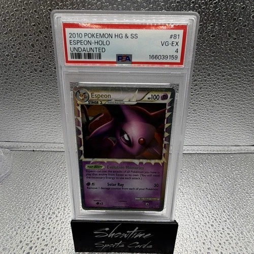 2010 Espeon PRIME 81/90 Undaunted Ultra Rare Holo PSA 4 English 2010