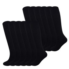 Knee High Sports Socks Unisex Multicolor 3 6 12 Pairs Athletic Long Socks