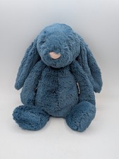 Jellycat Mineral Blue Bunny Bashful Plush Medium Approx 10" London Rabbit