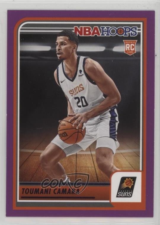 2023-24 Panini NBA Hoops Rookies Purple Toumani Camara #231 Rookie RC 0q3