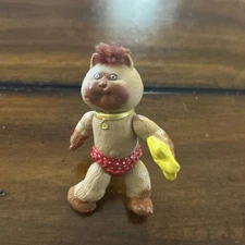 Vintage Cabbage Patch Kids Koosha Posable Figure Cat With Star And Red Pants