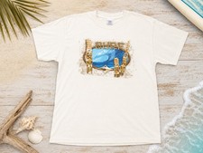Vintage Y2K Hawaii Tiki Surf Hang Loose T-Shirt Delta Tag Adult Size M