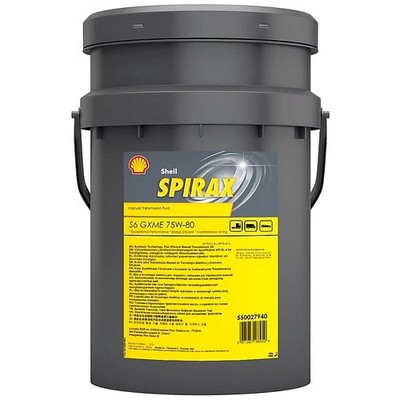 550074191 - Transmission oil  SHELL SPIRAX S6 GXME 75W-80  20L GL4, MAN341 Z4/E3
