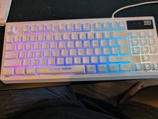 Kolmax Hunter K04 RGB 87 Keys Gaming Mechanical Wired Keyboard White