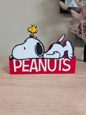 Peanuts Snoopy Woodstock Deko Logo 17x12cm