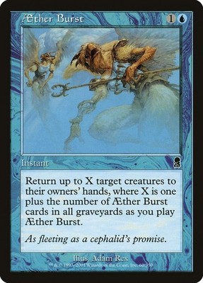 Aether Burst x4 NM/Mint Odyssey Playset Blue Control Premodern MTG