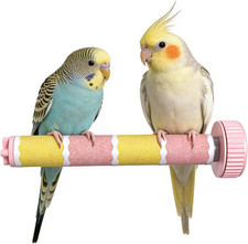 Bird Perch Stand Sandblasted Rough-Surface Cage Accessories,Parrot Beak  Claw G