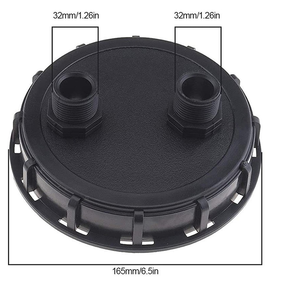 IBC Tank Adapter Kappe DN150 163mm Mit 1 Zoll Gewinde - Belüfteter Deckel Für IBC Behälter