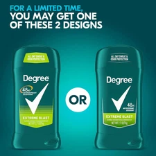 “Degree Men Antiperspirant Deodorant 48H Sweat & Odor Protection Extreme Blast 2