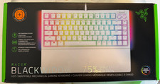 White Razer Blackwidow v4 75 Gaming Mechanical Keyboard Phantom White