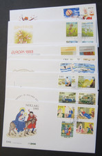 Eire - Ireland 10 First day covers 1993. Flowers, Transport