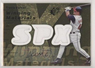 2007 SPx Winning Materials Triple Gold Auto 7/35 Travis Hafner #WM-HA Auto 0b2