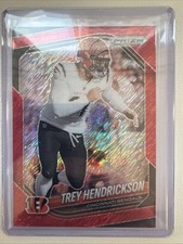 2025 Panini Prizm FOTL Trey Hendrickson Red Shimmer /49 Cincinnati Bengals