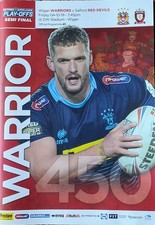 Wigan Warriors V Salford Red Devils Programme Play Off Semi Final 4/10/19