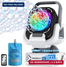 Bubble Machine for Kids, Outdoor Toys for Parties and Weddings  Rechargeable, R