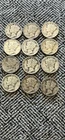 Lot of 12~90% Silver Circulated Mercury Dimes Mixed Dates Coins As Shown