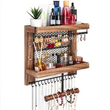 Hanging Jewelry Organizer Wall Mounted With Wall Jewelry Organizer Holder For...