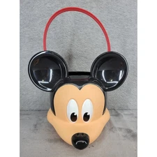 Disney Mickey Mouse Plastic Bucket Treat Candy Pail Easter Halloween Party Favor