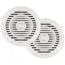 JENSEN MS6007WR 6.5inch Round Waterproof Marine Boat Coaxial Speakers PAIR White