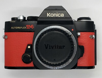 Replacement Leatherette Leather Cover Skin for Konica AutoReflex T4 Camera