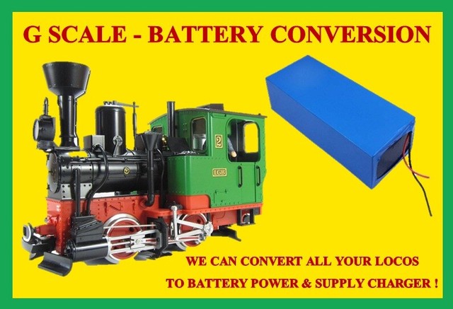 converting g scale trains to battery power