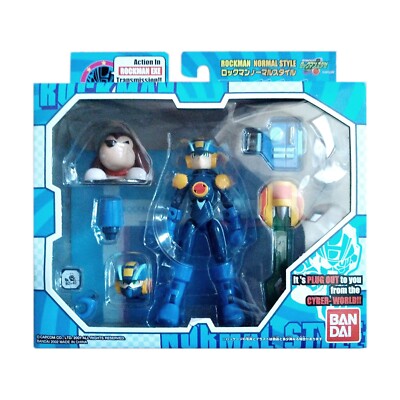 BANDAI Rockin Action!! Rockman EXE Normal Style Figure 2002 Vintage Japan New