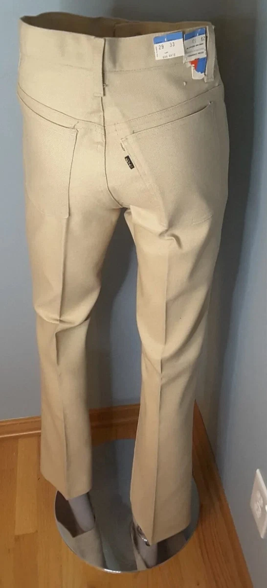 Deadstock Mod Levi's Vintage Nuvo Flares Jeans 646-4423 NWT 29W x 33L  Sta-Prest