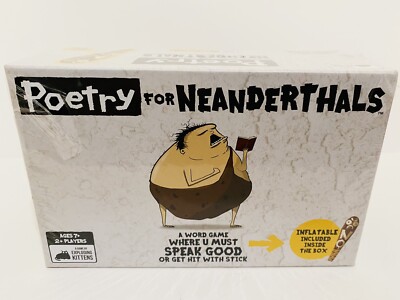 Poetry For Neanderthals Game -From the makers of Exploding Kittens. New. Sealed