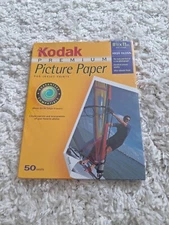 Kodak Premium Picture Paper for Inkjet Printers 8.5"x11" 50 Sheets Sealed NEW