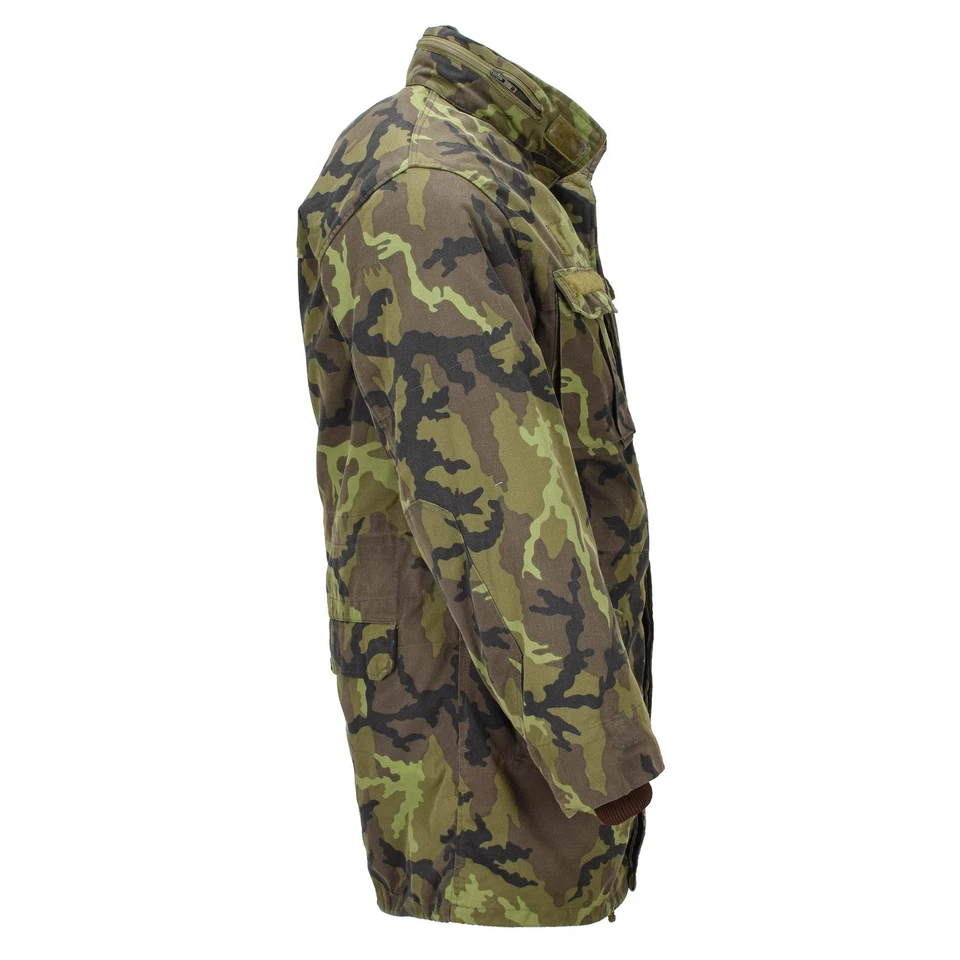 Origial Czech Military Parka style Jacket Linning Faux fur M95 Camouflage - Image 2 of 4
