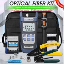 FTTH Fiber Optic Tool Kit Fiber Cleaver Optical Power Meter Visual Fault Locator