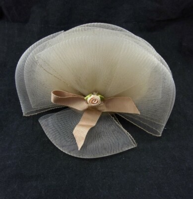 Hat by Sonni San Francisco. Vintage Veiled with a Bow. Sonni San Fran Womens Black 100% Wool Hat w Ribbon Veil Bows  main image 3