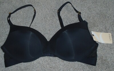 Lively Wirefree Push-up Bra 45620 Jet Black Women's 34C NWT