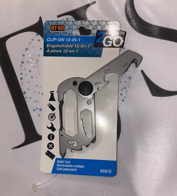 Keychain Clip on 12-in-1 HY-KO Multi-tool Free Shipping. Read Discerption-new-