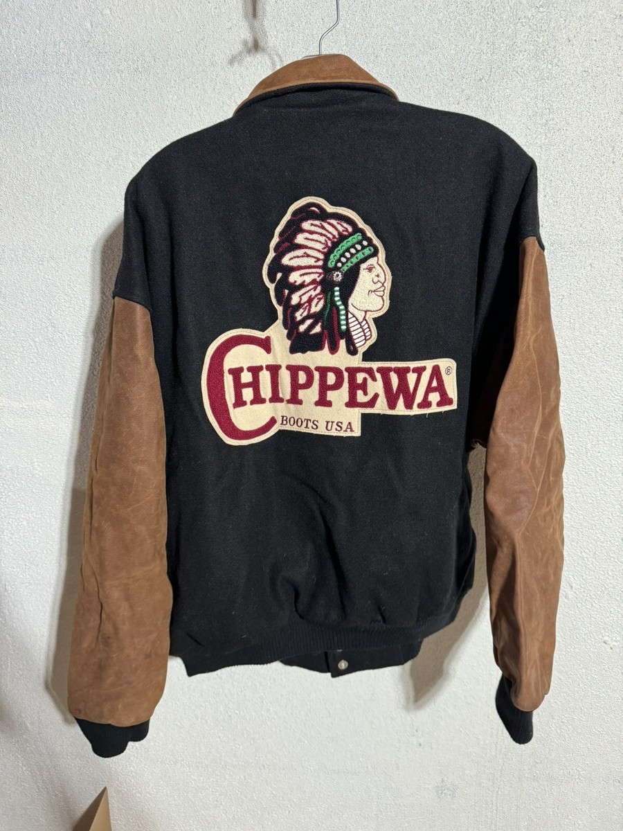 Vintage 80s 90s Chippewa Boots USA Indian Head Wool Leather Vintage 80s 90s Chippewa Boots USA Indian Head Wool Leather