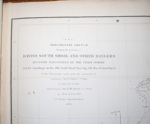 1852 US Coast Survey 58 Faltkarten USA West- und Ostküste seltene Sammlung - Bild 7 von 24