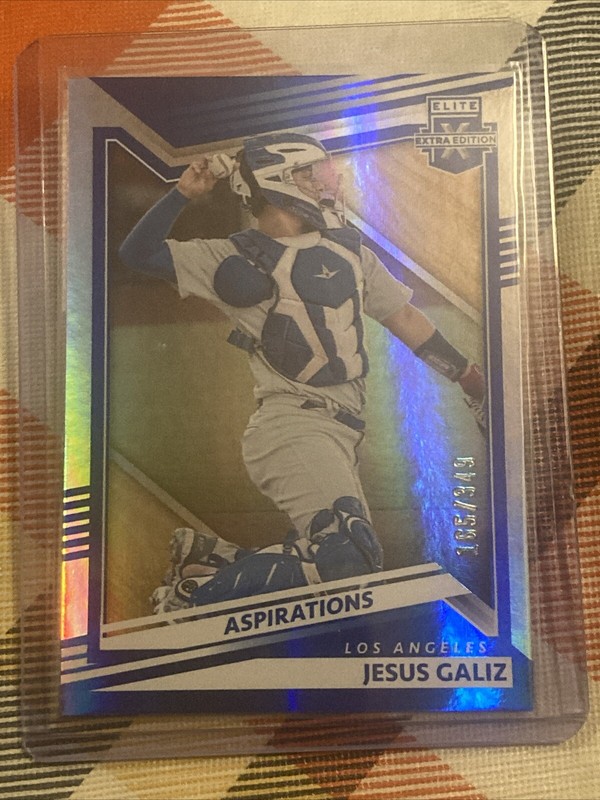 2022 Jesus Galiz 165/349 SP Dodgers RC Color Match Elite Extra Edition Foil