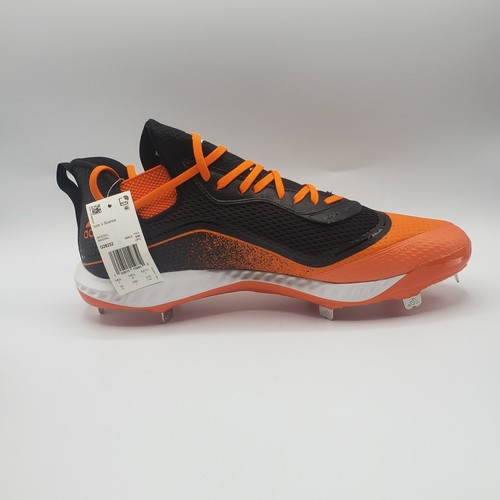 Adidas Baseball Cleats Mens 15 Icon V Bounce Black Orange G28252 Team Shoe - Picture 6 of 8