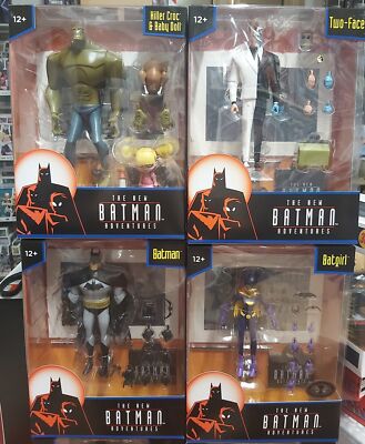 DC Direct Batman Two Face Killer Croc Batgirl Premium Animated Adventures 18cm M