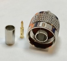 N Male Plug Crimp 1 Piece for RG58 RG142 RG400 RFC195 RF Connector Quick USA