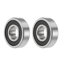 2 Pack 6200/12-2RS Ball Bearings 12x30x9mm Double Sealed Chrome Steel P0