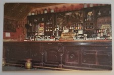 Barroom In The Original Bale Of Hay Saloon Montana Postcard Virgina City Montana
