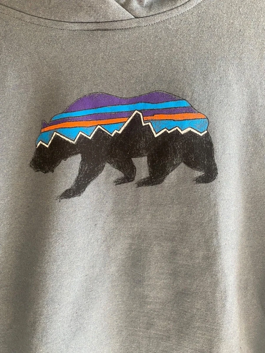 Patagonia Womens Sz XS Fitz Roy Bear Uprisal Hooded Sweatshirt
