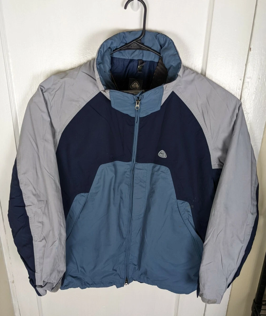 Vintage Y2K Nike ACG Layer 3 Jacket Parka Blue Colorblock Men L Hiking  Outdoor